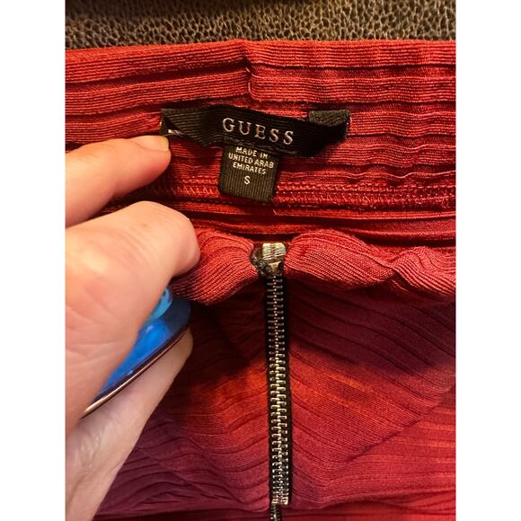 🍷 GUESS Burgundy Ribbed 2-Piece Set | Small - Picture 5 of 7